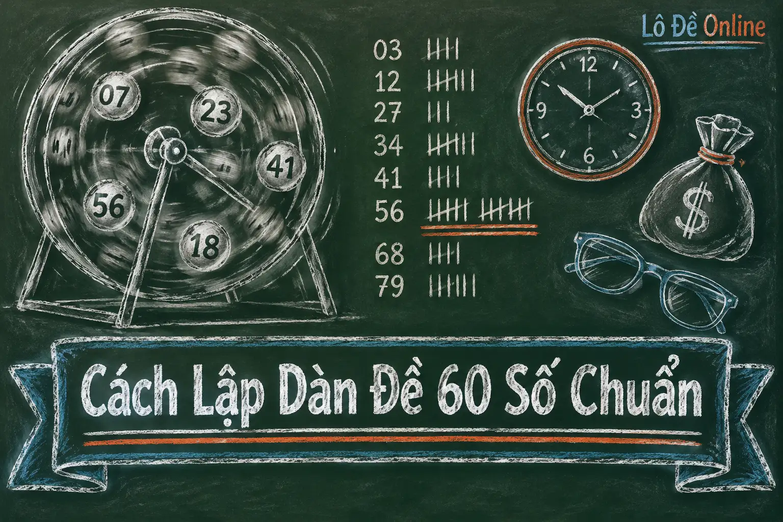Lập dàn không khó như bạn nghĩ. Cách làm quen thuộc nhất là bắt đầu từ 100 số - dàn đề 60 số