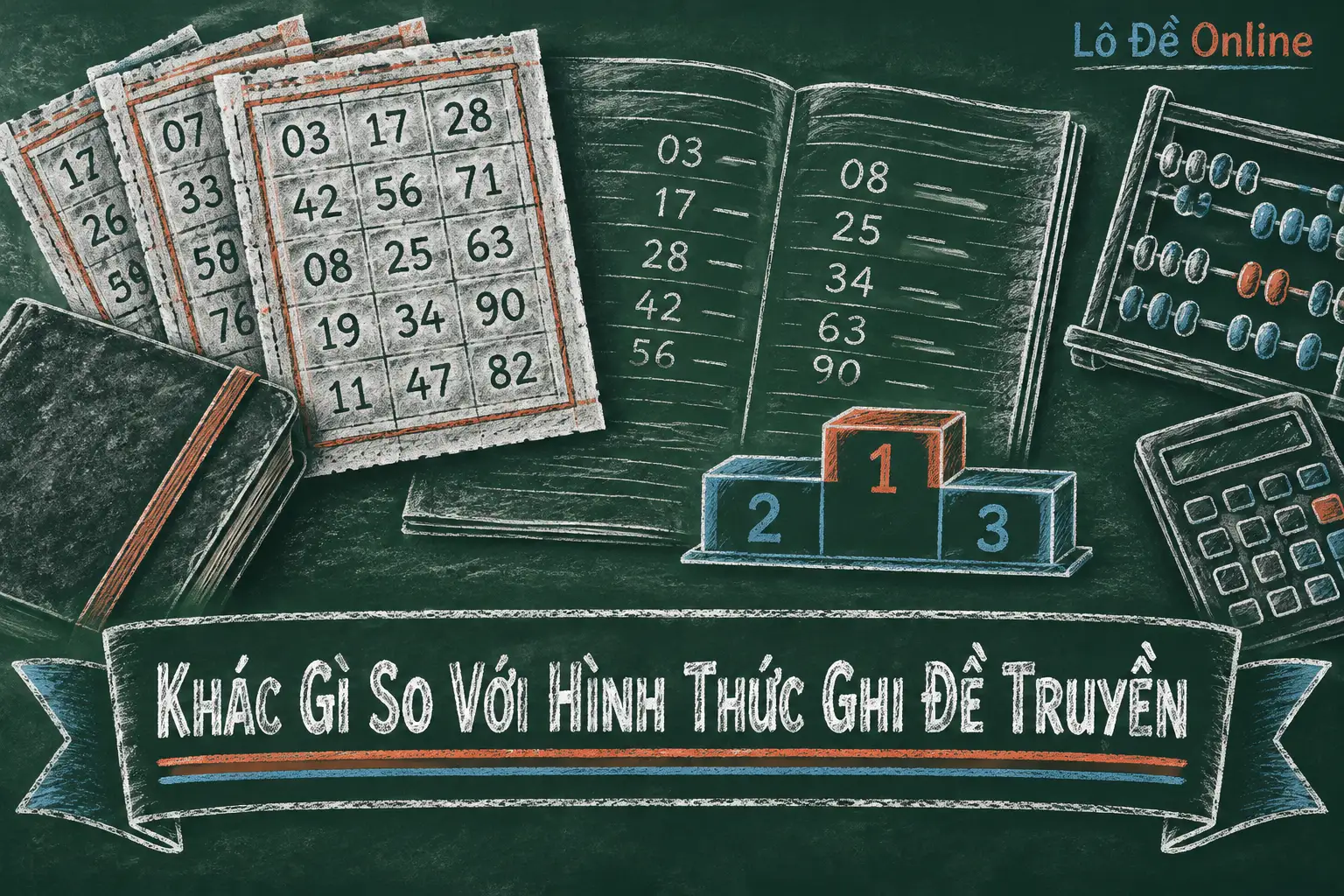 Dù cùng chơi theo kết quả xổ số kiến thiết, nhưng lô đề trực tuyến và hình thức qua điểm bán truyền thống có nhiều điểm khác