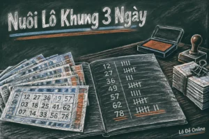 Nuôi khung nghĩa là giữ nguyên một con số trong số ngày định sẵn - nuôi lô khung 3 ngày