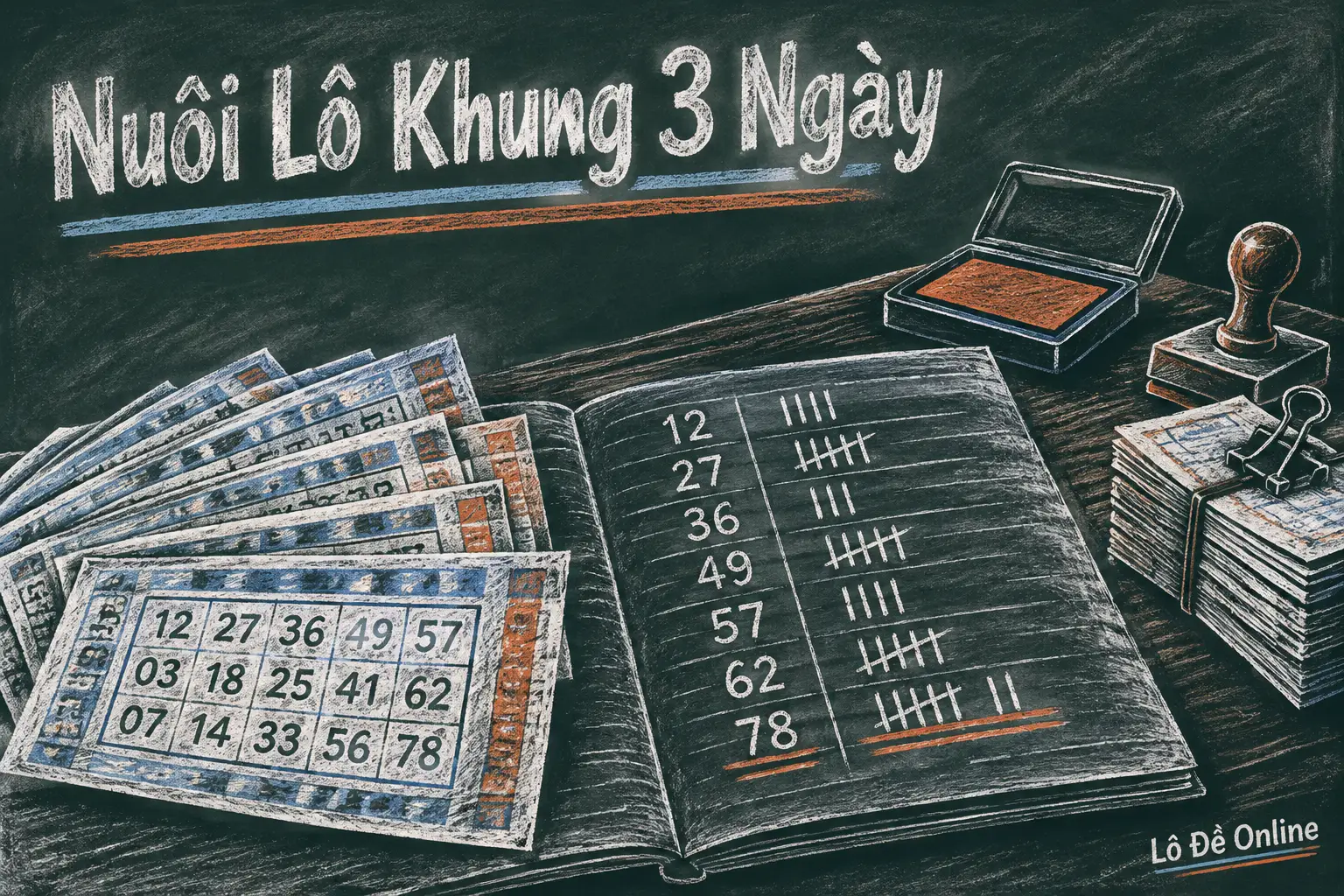 Nuôi khung nghĩa là giữ nguyên một con số trong số ngày định sẵn - nuôi lô khung 3 ngày
